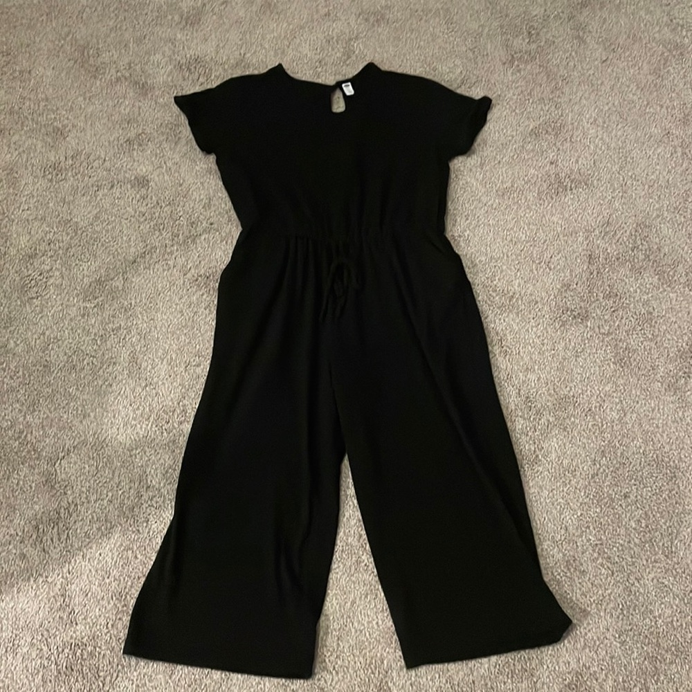 Black Cotton Jumpsuit